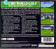 PSX - Tecmo World Golf Box Art Back