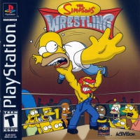 PSX - The Simpsons Wrestling Box Art Front
