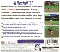 PSX - VR Baseball '97 Box Art Back