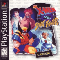 PSX - X Men vs Street Fighter Box Art Front
