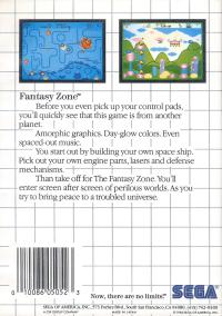 SMS - Fantasy Zone Box Art Back