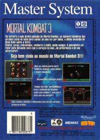 SMS - Mortal Kombat 3 Box Art Back
