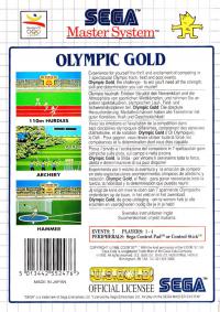 SMS - Olympic Gold Barcelona '92 Box Art Back