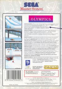 SMS - Winter Olympics Lillehammer 94 Box Art Back
