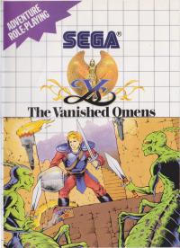 SMS - Ys The Vanished Omens Box Art Front