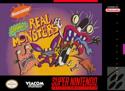 SNES - AAAHH Real Monsters Box Art Front