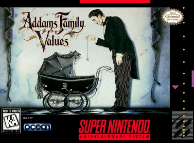 SNES - Addams Family Values Box Art Front
