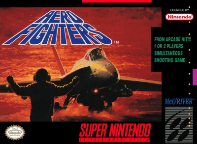 SNES - Aero Fighters Box Art Front