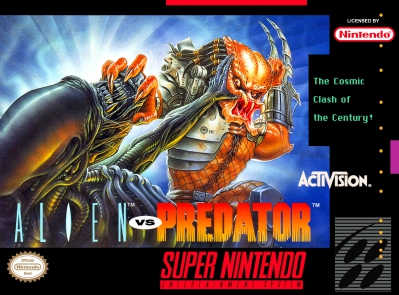 SNES - Alien vs Predator Box Art Front