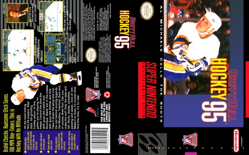 SNES - Brett Hull Hockey '95 Box Art