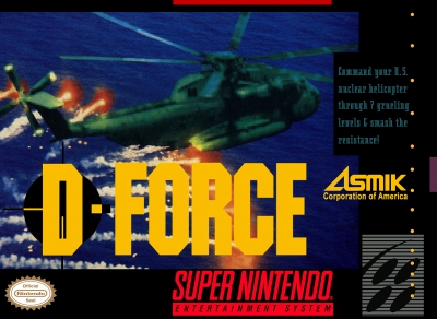 SNES - D Force Box Art Front