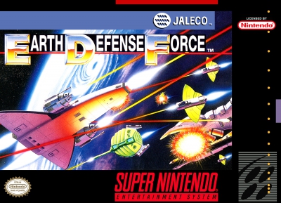 SNES - Earth Defense Force Box Art Front