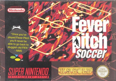 SNES - Fever Pitch Soccer Box Art Front
