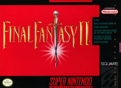 SNES - Final Fantasy II Box Art Front