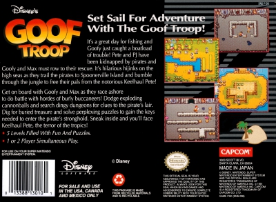 SNES - Goof Troop Box Art Back