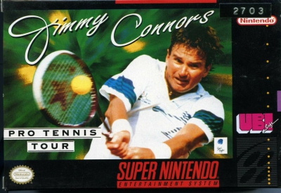 SNES - Jimmy Connors Pro Tennis Tour Box Art Front