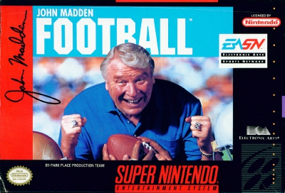 SNES - John Madden Football Box Art Front