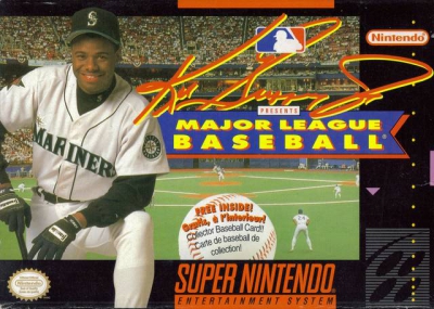SNES - Ken Griffey Jr Presents Major League Baseball Box Art Front