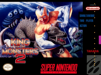 SNES - King of the Monsters 2 Box Art Front