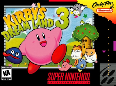 SNES - Kirby's Dream Land 3 Box Art Front