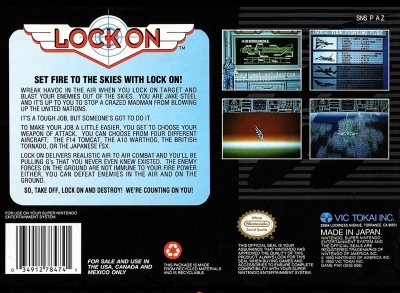 SNES - Lock On Box Art Back