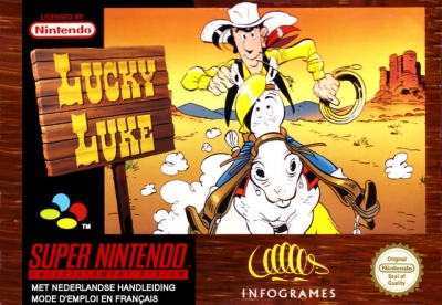 SNES - Lucky Luke Box Art Front