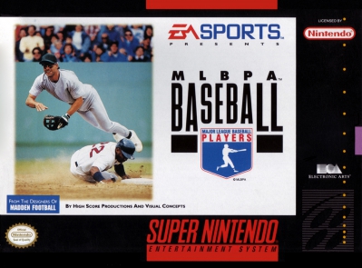 SNES - MLBPA Baseball Box Art Front