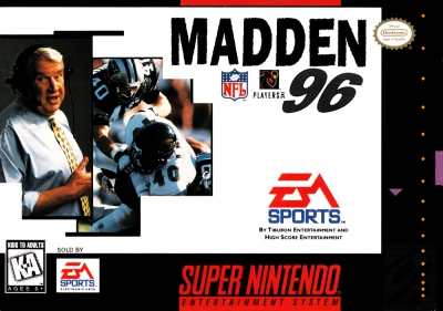 SNES - Madden NFL '96 Box Art Front