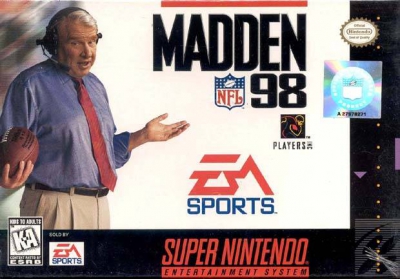 SNES - Madden NFL 98 Box Art Front