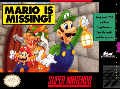 SNES - Mario is Missing Box Art Front