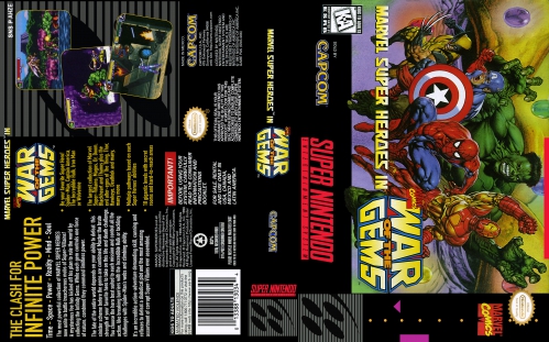 SNES - Marvel Super Heroes War of the Gems Box Art