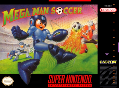 SNES - Mega Man Soccer Box Art Front