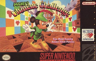 SNES - Mickey's Ultimate Challenge Box Art Front