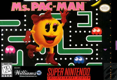 SNES - Ms Pac Man Box Art Front