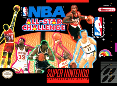 SNES - NBA All Star Challenge Box Art Front