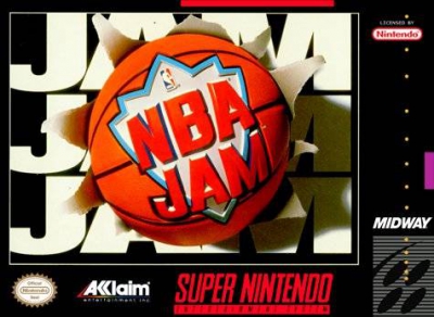 SNES - NBA Jam Box Art Front