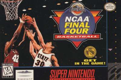 SNES - NCAA Final Four Basketball Box Art Front