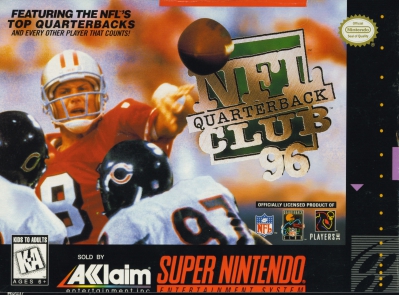 SNES - NFL Quarterback Club 96 Box Art Front