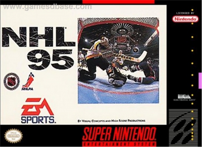 SNES - NHL 95 Box Art Front
