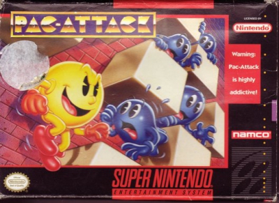 SNES - Pac Attack Box Art Front