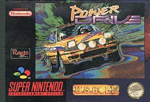 SNES - Power Drive Box Art Front