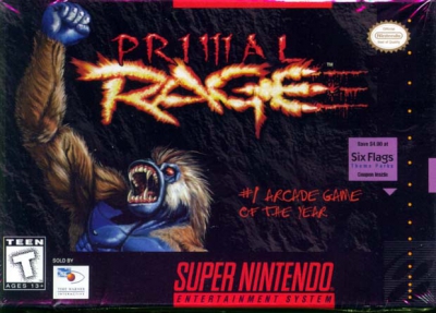 SNES - Primal Rage Box Art Front