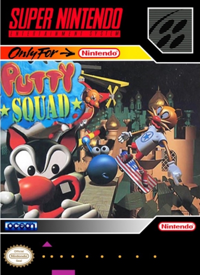 SNES - Putty Squad Box Art Front