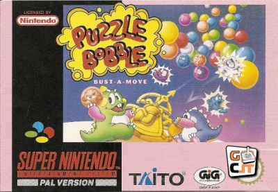 SNES - Puzzle Bobble Box Art Front