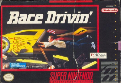 SNES - Race Drivin' Box Art Front