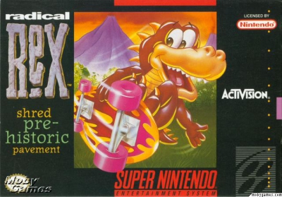 SNES - Radical Rex Box Art Front