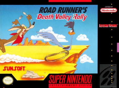 SNES - Road Runner's Death Valley Rally Box Art Front