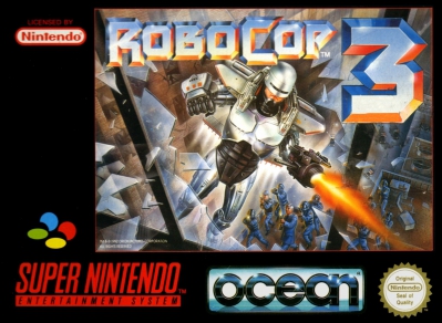SNES - RoboCop 3 Box Art Front