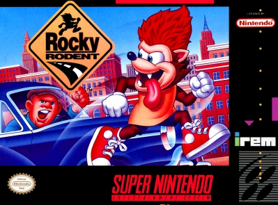 SNES - Rocky Rodent Box Art Front