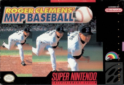 SNES - Roger Clemens' MVP Baseball Box Art Front